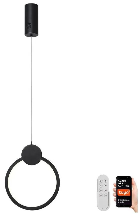 Immax Neo Immax NEO 07233L - LED Dimmelhető csillár zsinóron LITE OVALE LED/18W/230V Tuya + távirányító IM1226