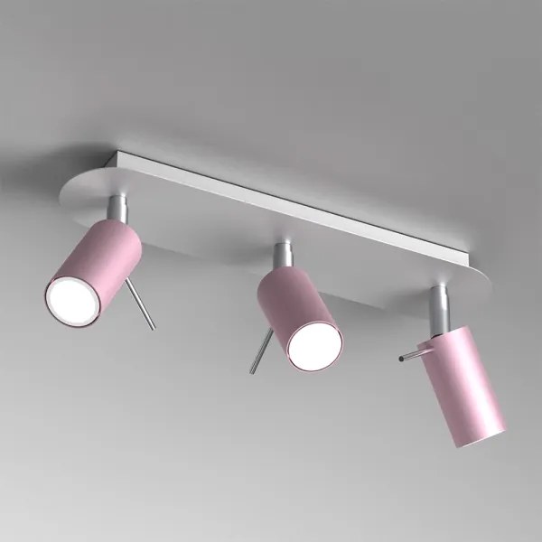 Spotlámpa PRESTON 3xGU10/40W/230V rózsaszín