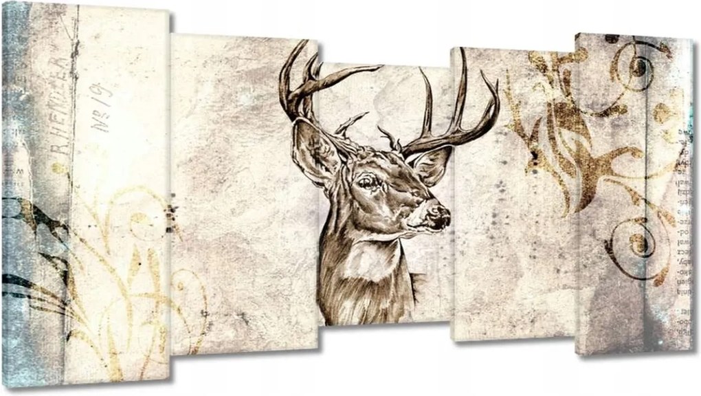Vászonkép 150x80 Szarvas agancsok