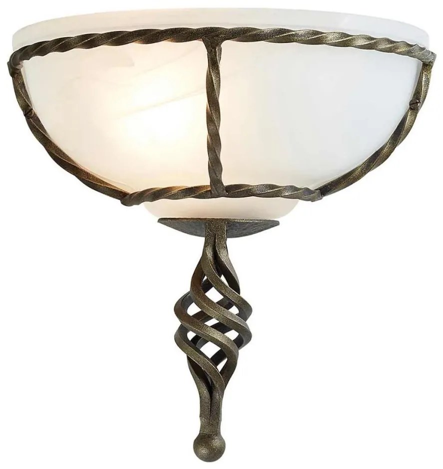 Elstead PB-WU-BLK-GOLD - Fali lámpa PEMBROKE 1xE27/60W/230V