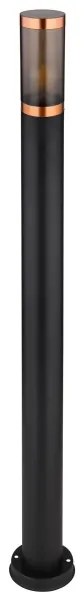 Globo 3159BC - Kültéri lámpa BOSTON 1xE27/23W/230V IP44 110 cm fekete/réz