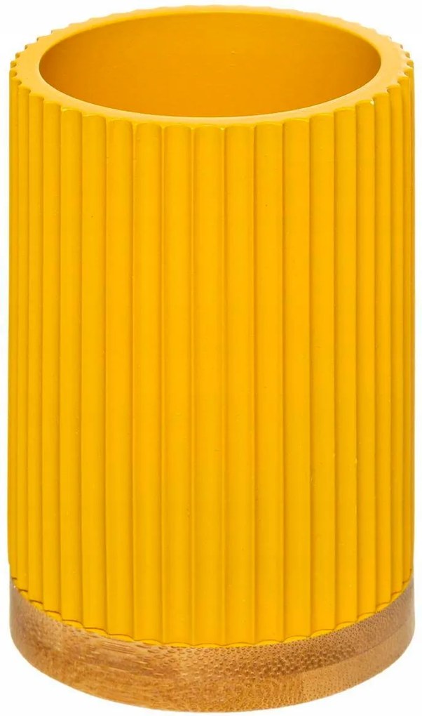 Fürdőszobai Bögre Tároló Doboz sárga kő Modern