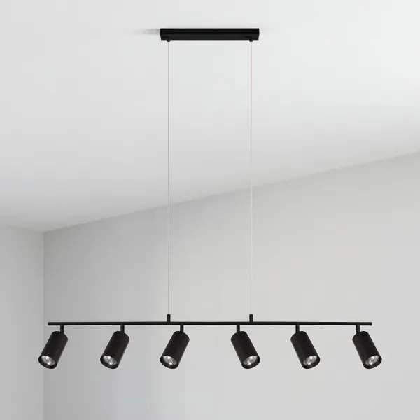 BRILAGI - Kábelre függesztett csillár SELE 6xGU10/30W/230V fekete