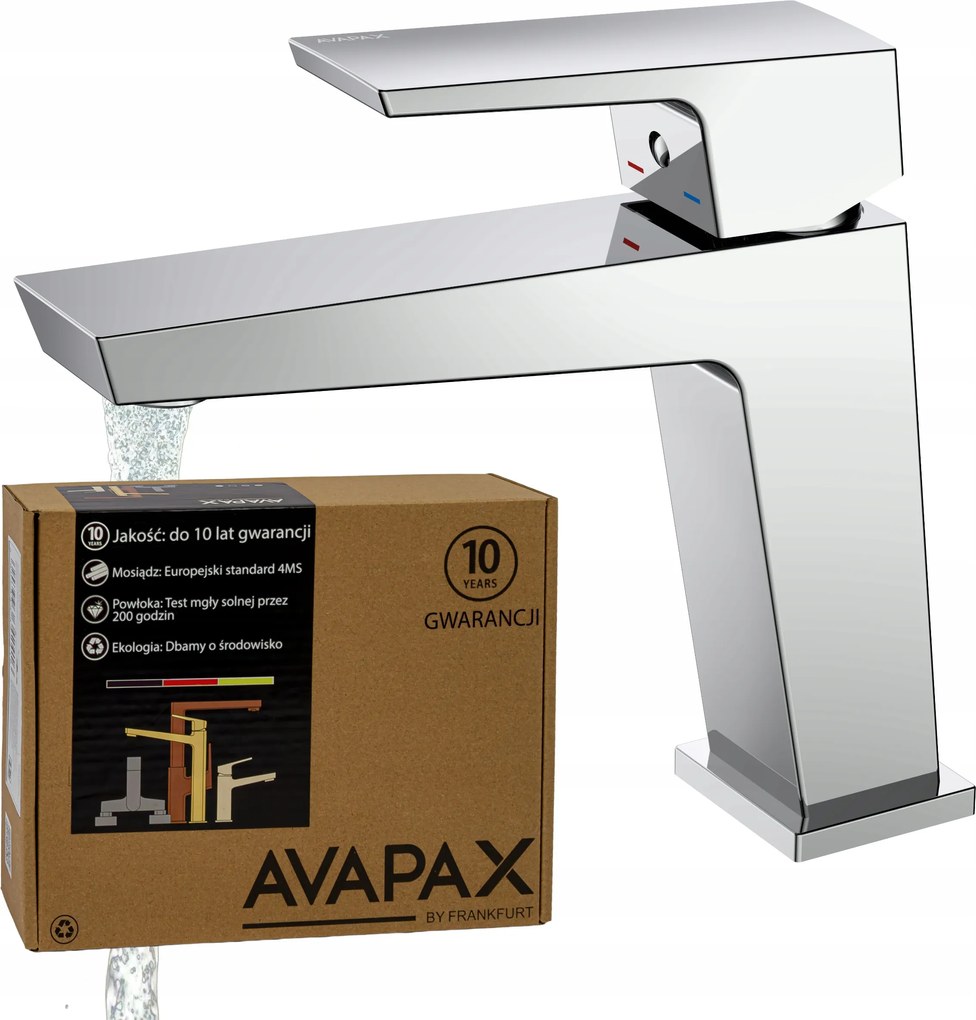 Mosdó csaptelep álló csaptelep fürdőszoba mosdóhoz króm csaptelep Avapax