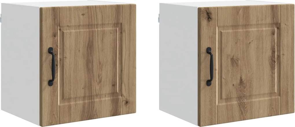 vidaXL Konyhaszekrény 2 pcs Artisan tölgy 40 x 31 x 40 cm Faanyag