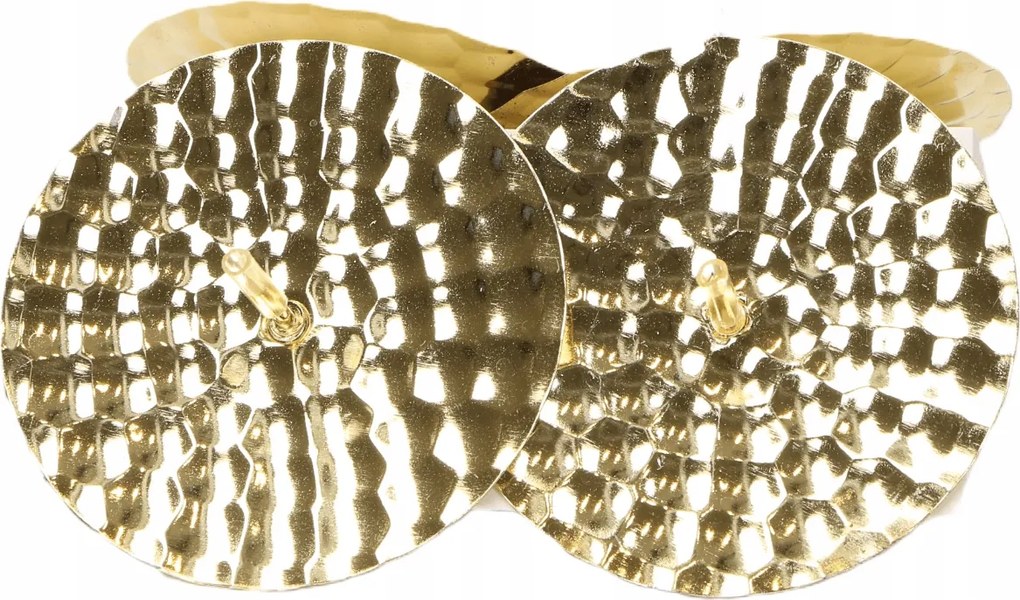 4 db-os pinholder szett, gyertyatartó, tartó, arany fényes, 6 cm
