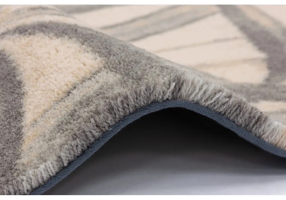 Krémszínű gyapjú szőnyeg 300x400 cm Botany – Agnella