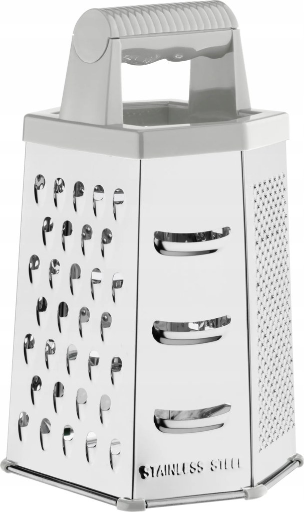 Zöldségreszelő 6 oldalas rozsdamentes acél Galicja 8926_világos_szürke