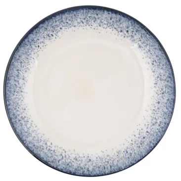 24 részes étkészlet fehér/kék/porcelán