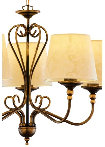 Jupiter 1751 - Csillár láncon SOFIA 5xE27/60W/230V