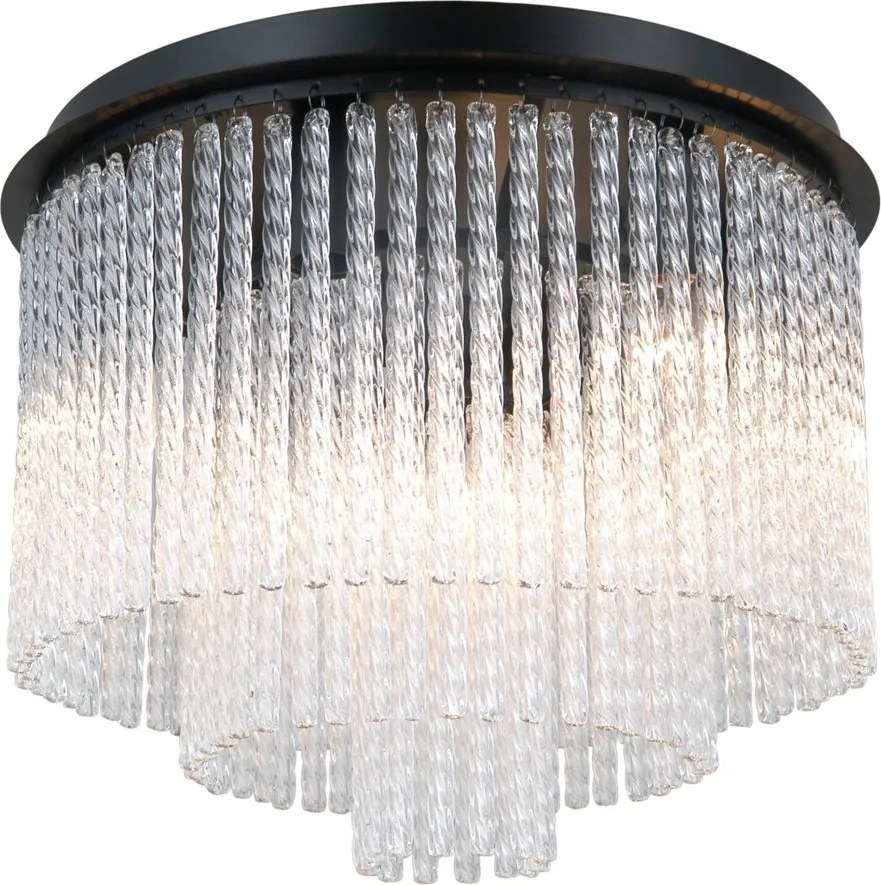 Italux glamour modern mennyezeti lámpa naute matt fekete itxplf-40931-7a-bk