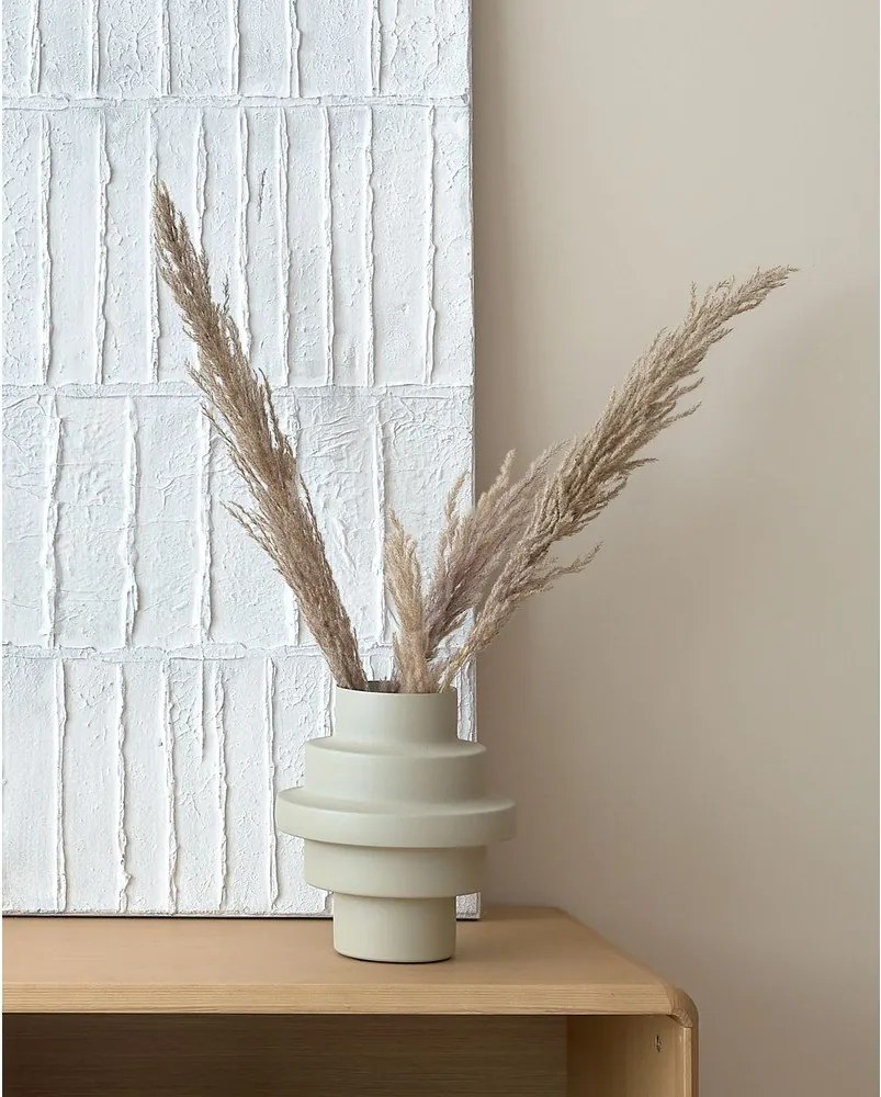 Bézs acél váza (magasság 23 cm) Velia – Kave Home