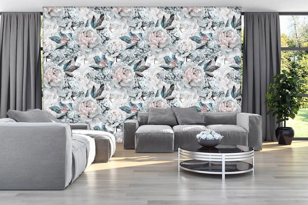 Fotótapéta - Pasztell pünkösdi rózsa (152,5x104 cm)