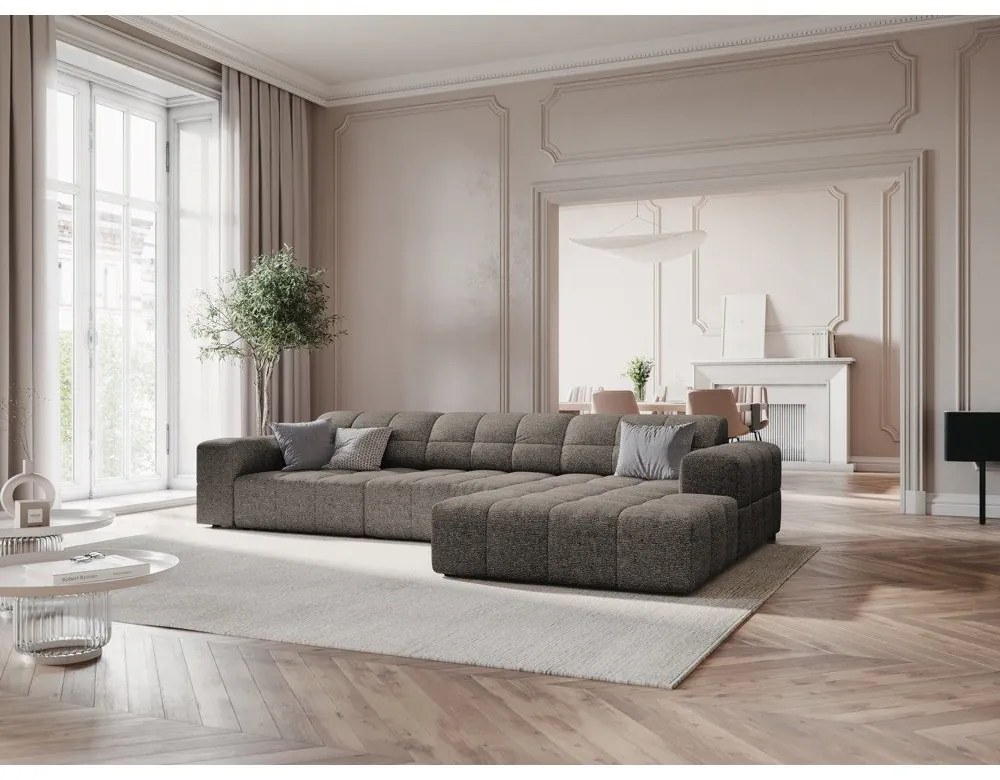 Sötétszürke sarokkanapé (jobb oldali) Chicago – Cosmopolitan Design