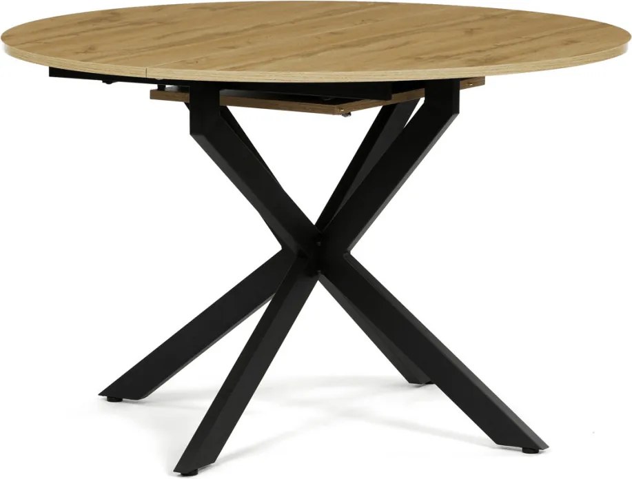 Étkezőasztal bővíthető 120–160 × 120 cm melamin tölgy OAK
