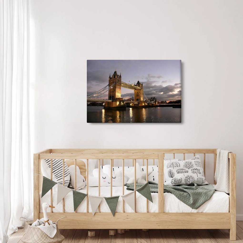 Kép - Tower Bridge éjszaka (90x60 cm)