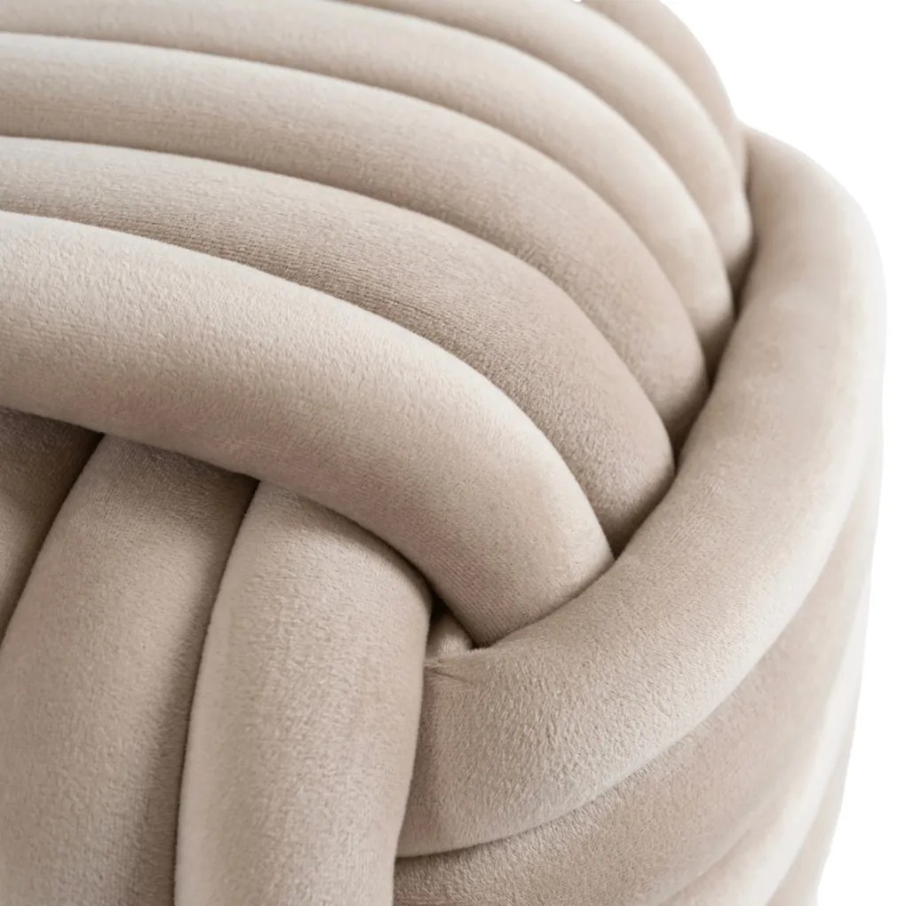 MAGMA krémszín fonott puff