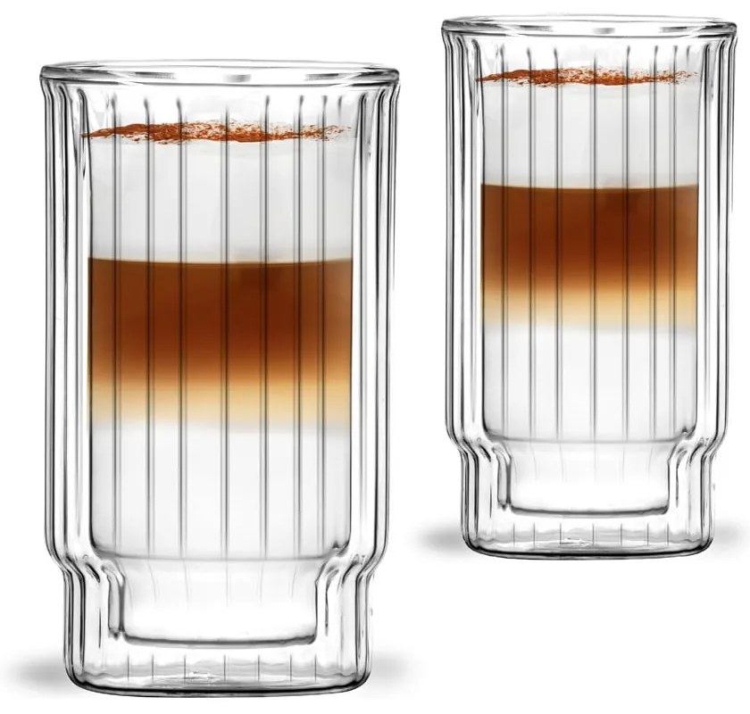 2 db-os duplafalú pohár készlet, 300 ml - Vialli Design