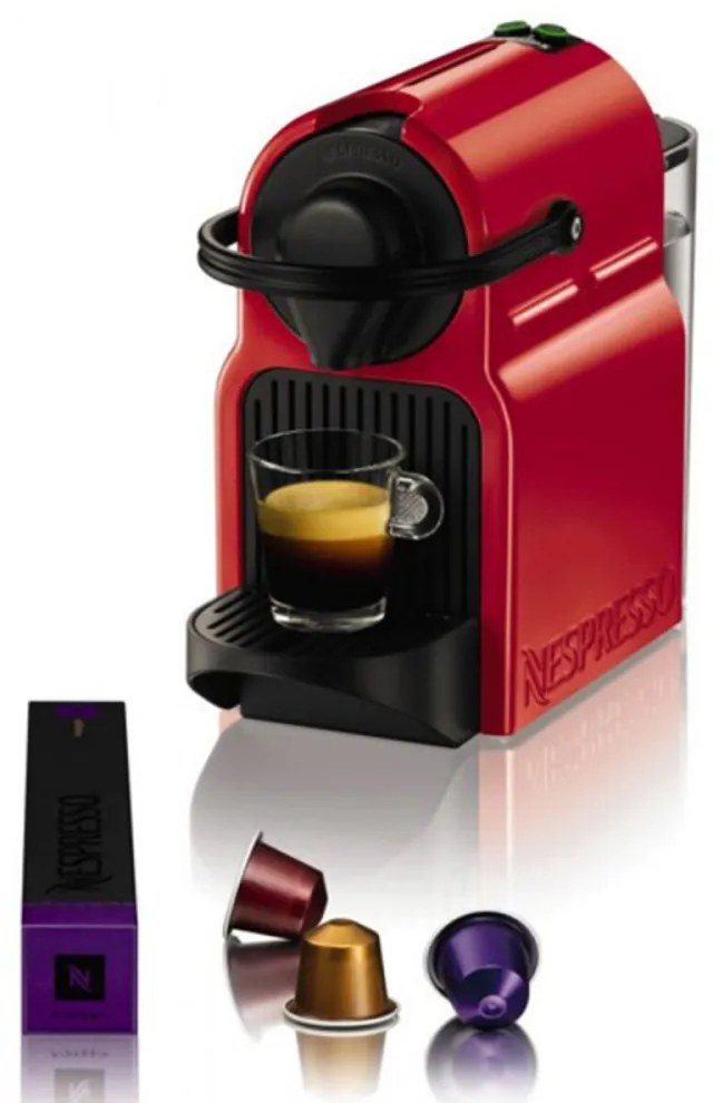 Kapszulás Kávéfőző Krups Nespresso Inissia XN100510 0,7 L 19 bar 1270W Műanyag Piros 700 ml 800 ml 1 L (Kapszulás Kávéfőző)
