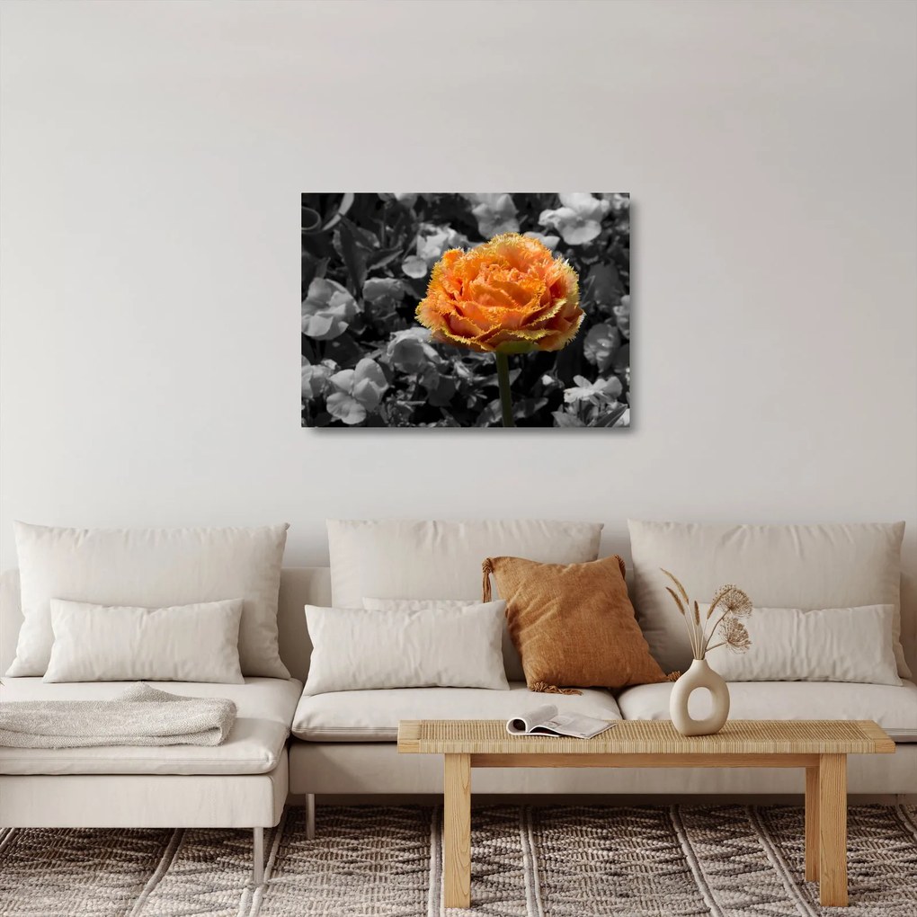 Virág képe (üvegen) (70x50 cm)