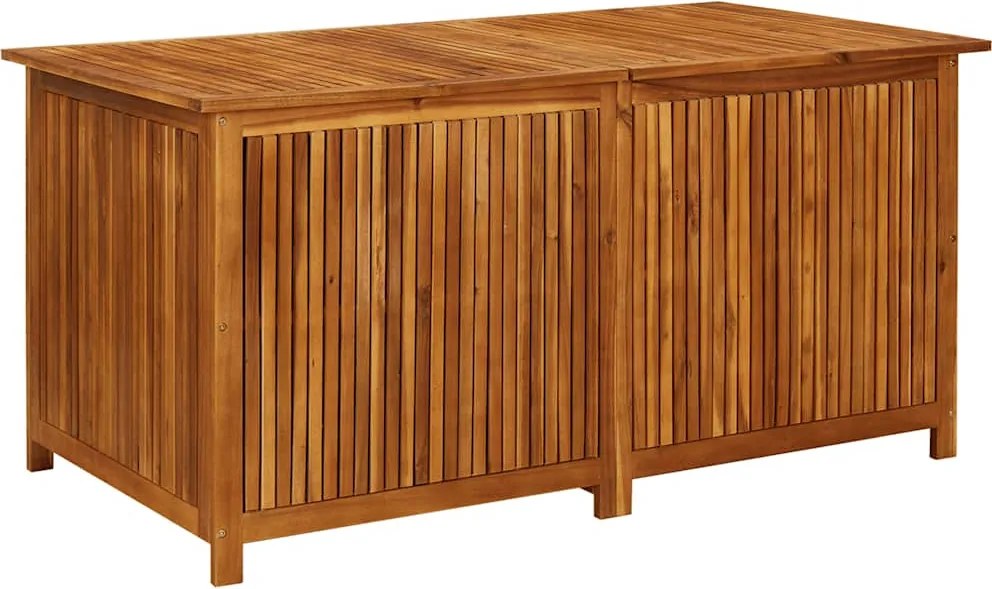 Tömör Akácfa Kerti Tárolóláda 150 X 80 X 75 Cm