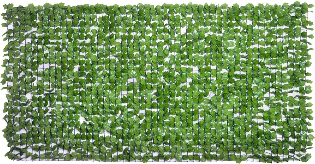 Outsunny Mesterséges Sövény Privacy Screen, UV Védelemmel Ellátott Védőfény, Zöld Erkély Privacy Screen, Levéllel Ellátott Kerítés Privacy Screen, Söv