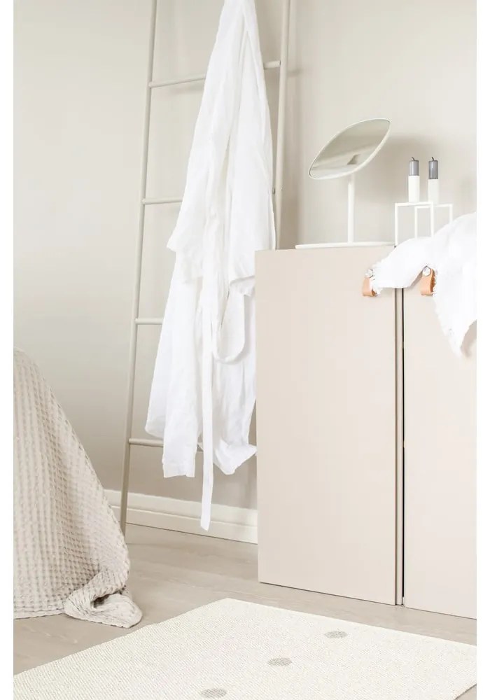 Bézs-krémszínű kültéri-beltéri szőnyeg 70x60 cm Peg Linen Vanilla – Pappelina