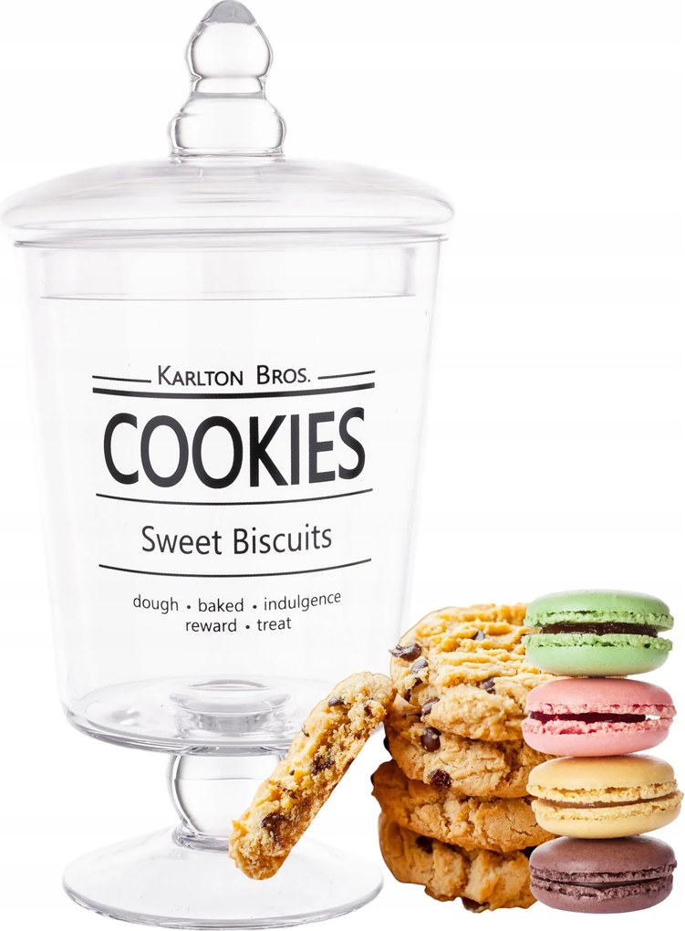 Üveg Tároló Edény Tetővel Süteményes Tál Cukorka Élelmiszer Bonboniere