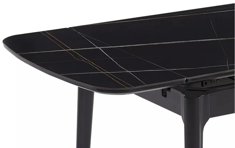 Sento bővíthető étkezőasztal fekete 120-180cm