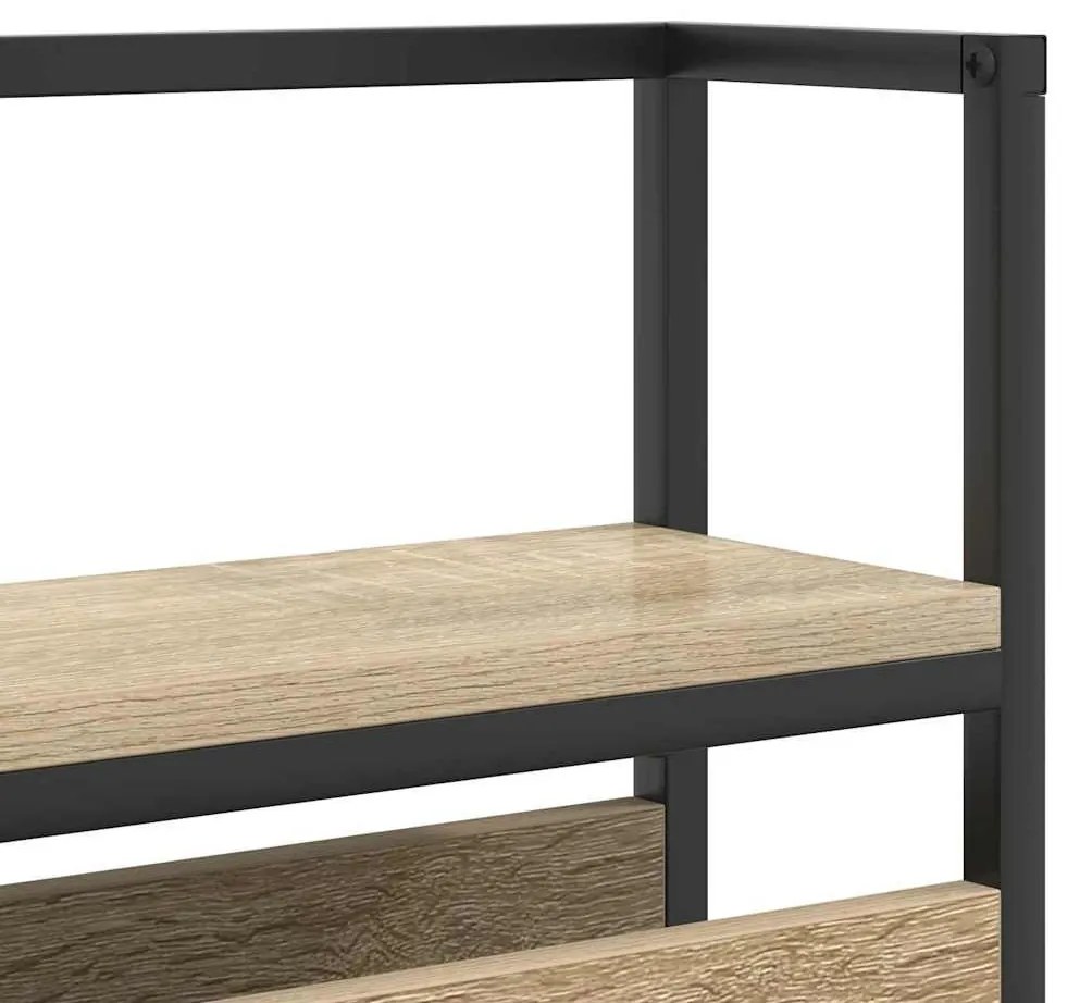 Tároló fejtámla polcokkal tárolóval sonoma tölgy 100 cm Faanyag