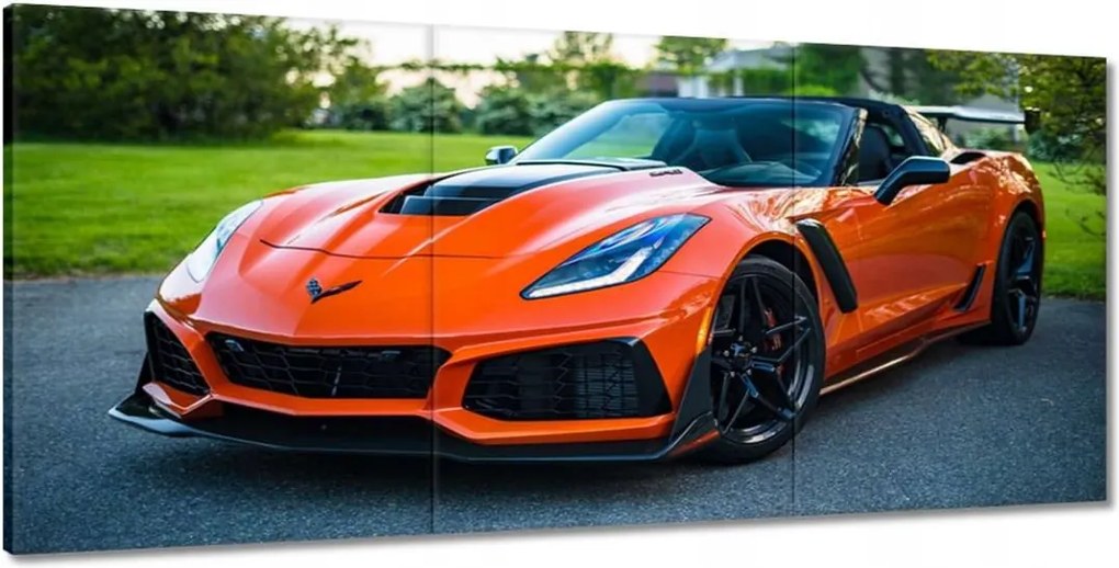 Vászonkép 210x100 Narancssárga autó