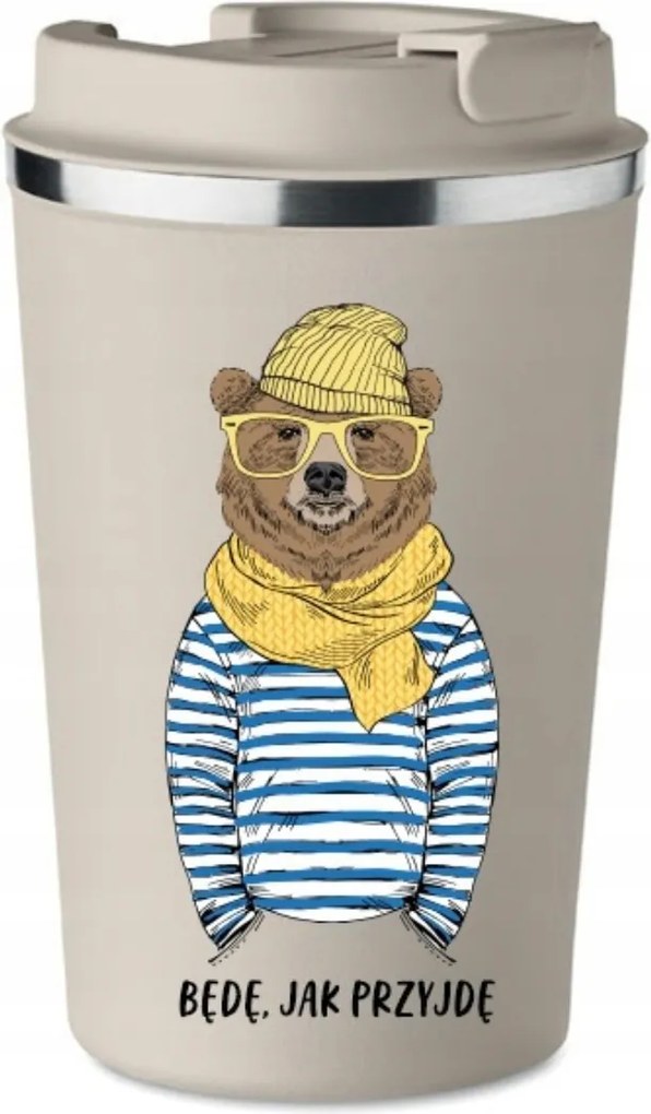 Prémium Termo Bögre bézs Férfi Apák napja Olyan Leszek, Mint az irónia KT_376