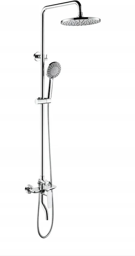 Krómozott falra szerelhető zuhanyszett