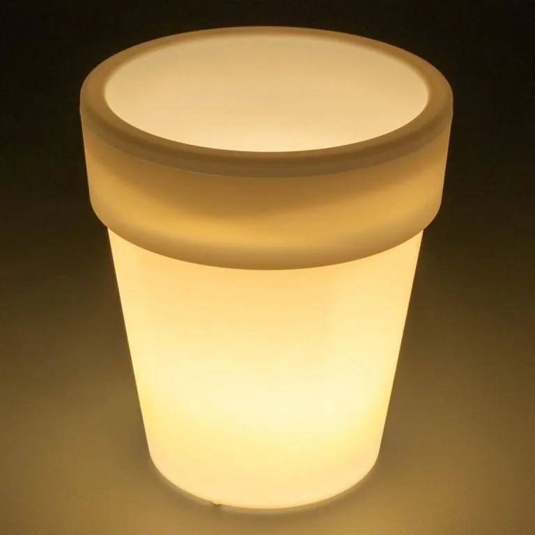 Napelemes növénytartó  3 LED meleg fehér