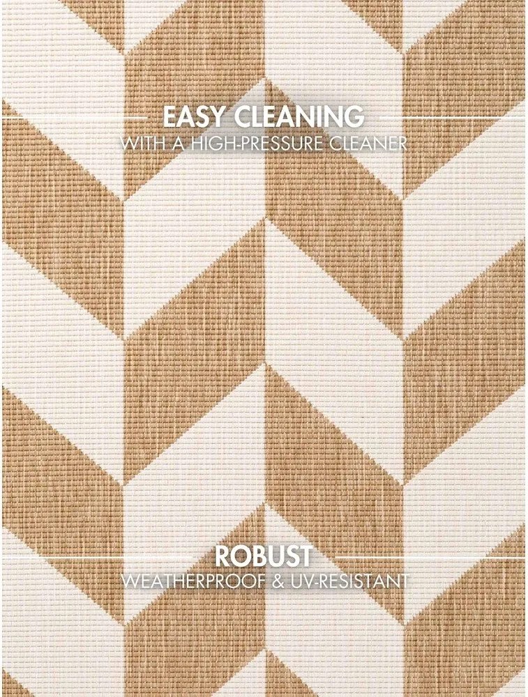 Krémszínű-natúr színű kültéri-beltéri szőnyeg 160x230 cm Haringey Terrick – Ted Baker