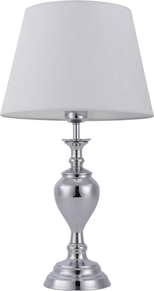 Italux modern asztali lámpa etien fehér króm itxtb-7730-1