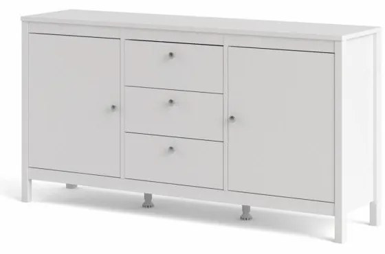 Tvilum Fehér tálalószekrény 3 fiókkal SALOMO