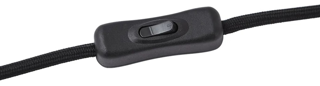 Design asztali lámpa fekete füstüveggel, 3 égős - Bino