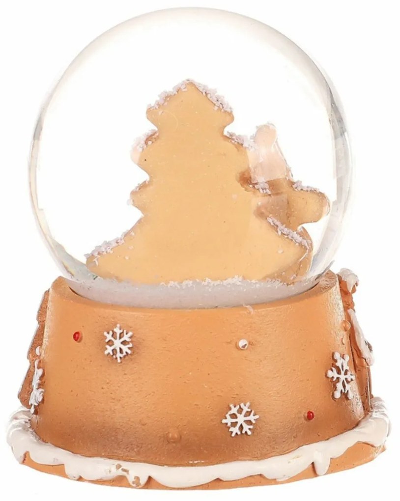 Karácsonyi hóes Perníkový Santa Claus, polirezín,9 cm