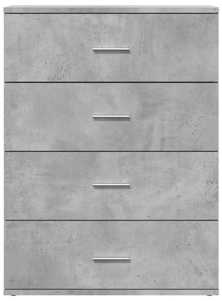 2 db betonszürke szerelt fa tálalószekrény 60 x 39 x 80 cm