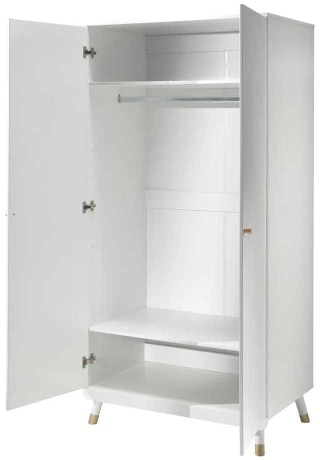 Billy fehér gyerek borovi fenyő ruhásszekrény - Vipack