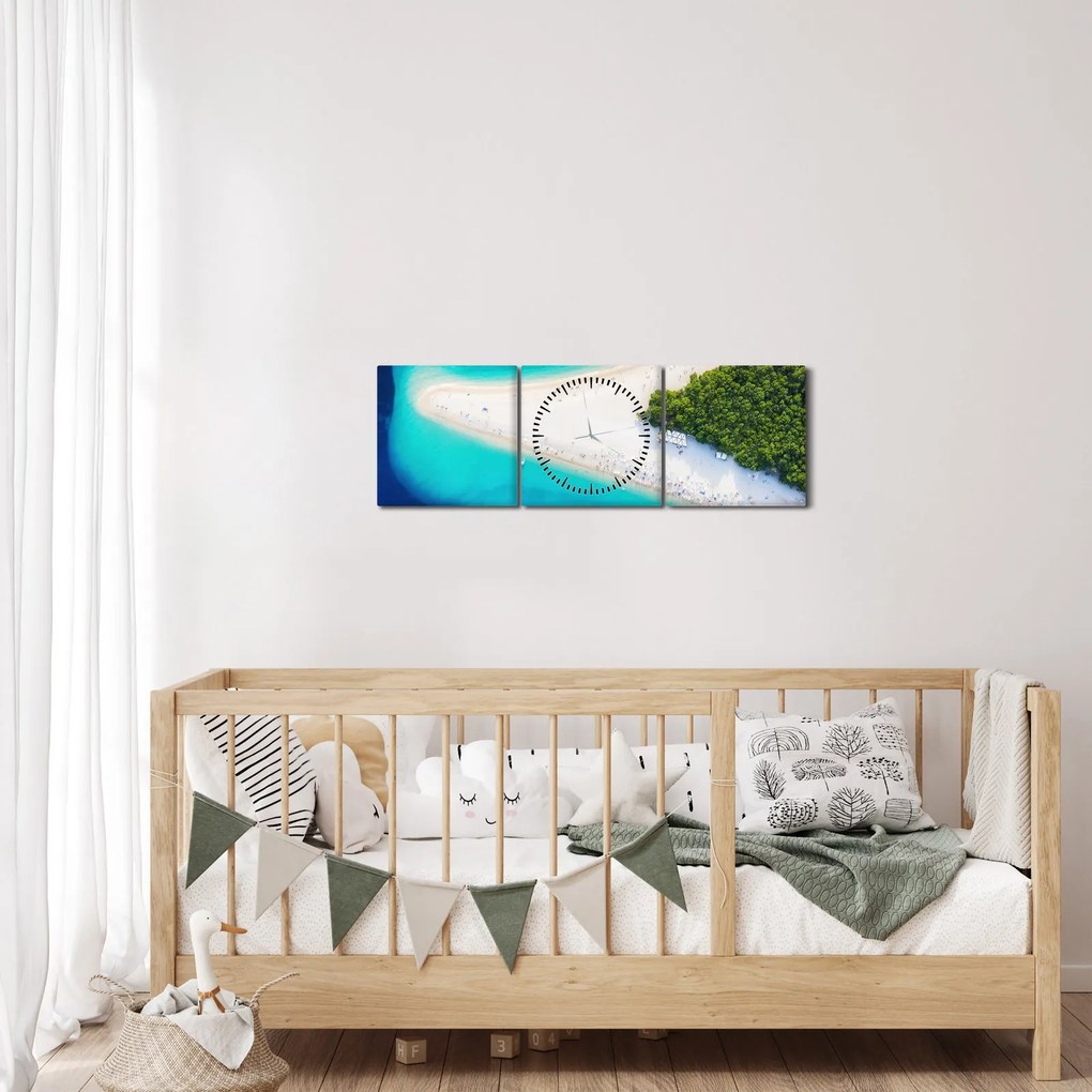 Kép - Ostrav Hvar, Horvátország (órával) (90x30 cm)