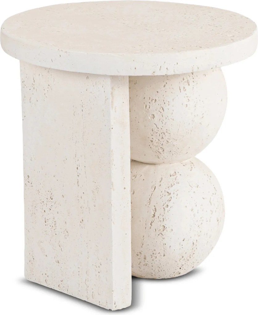Modern dohányzóasztal RICO 45,5 cm, krémbézs