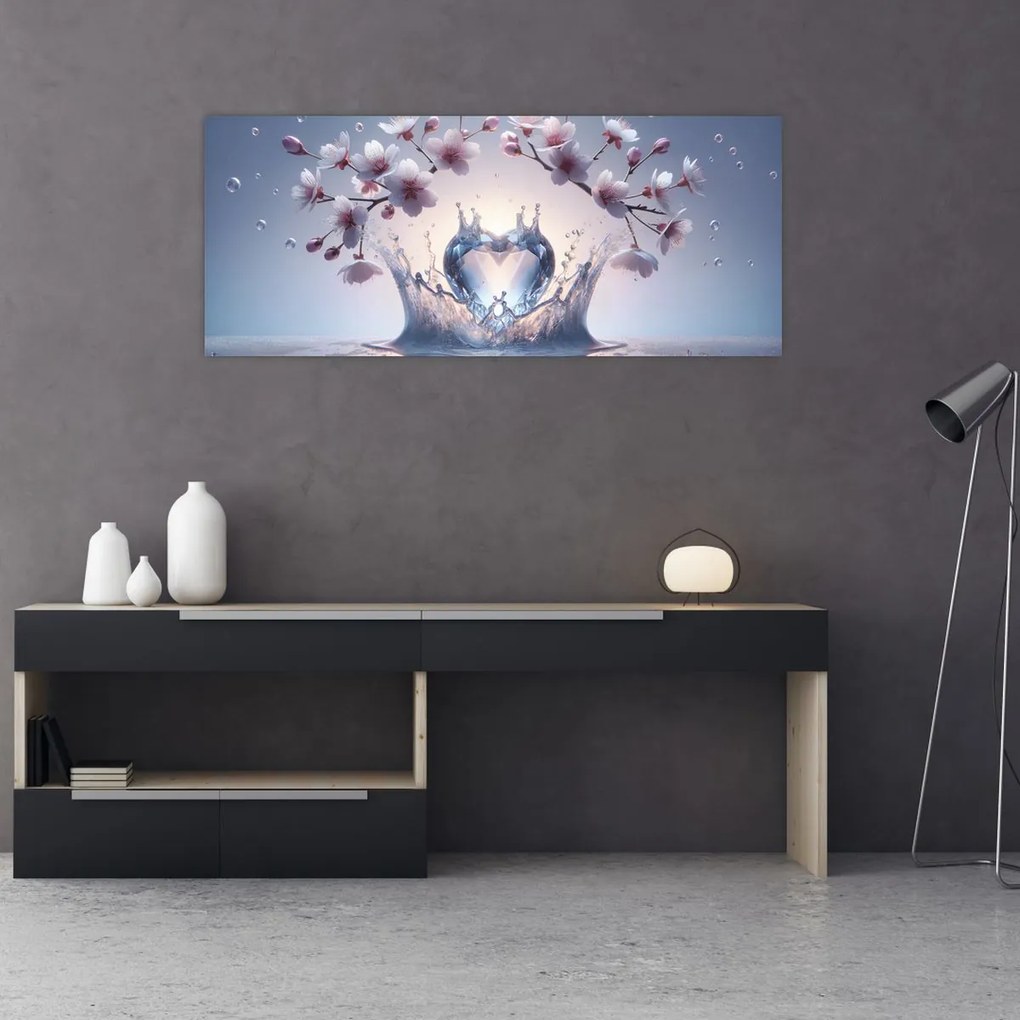 Kép - Gyémánt szív (120x50 cm)