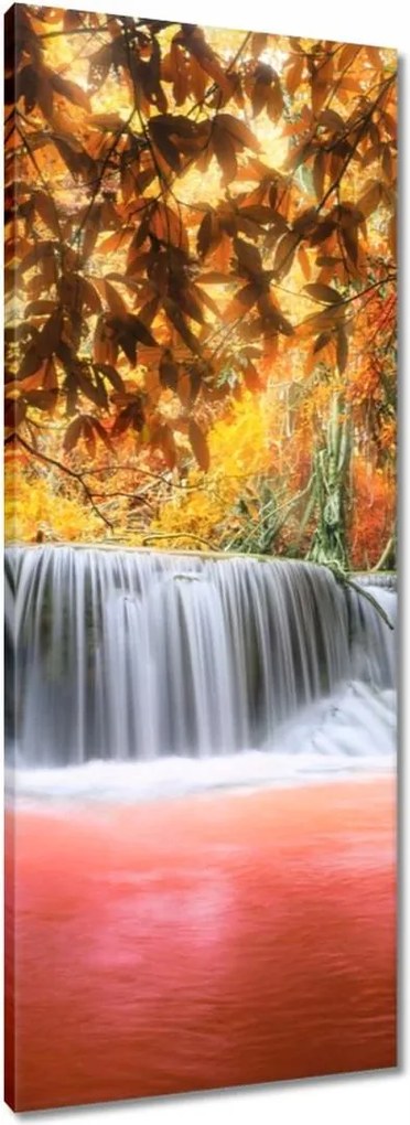 Vászonkép 40x100 Őszi vízesés