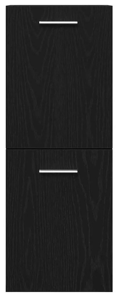 Fürdőszoba Bútor Szett 4 pcs Fekete tölgy 91 x 39.5 x 46 cm