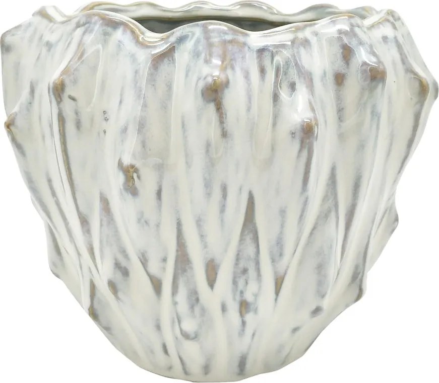 Flora elefántcsont fehér kerámia kaspó, ø 16,5 cm - PT LIVING