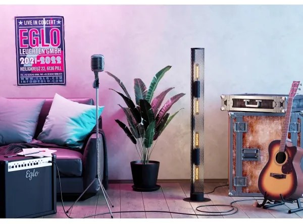 Eglo 43537 - Állólámpa REDCLIFFE 4xE27/40W/230V