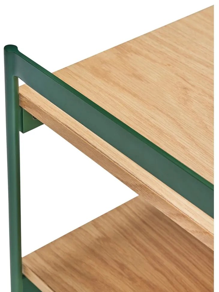 Tárolóasztal tölgyfa dekoros asztallappal 43x43 cm Jaunty – Hübsch