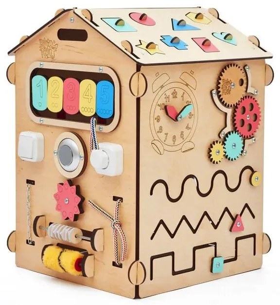 Montessori matató házikó Tevékenységi Tábla natural